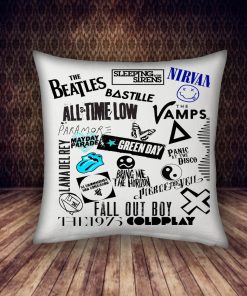 many of band pillow case