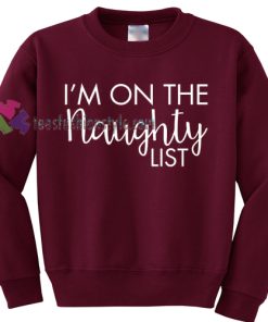 Naughty List Sweater gift