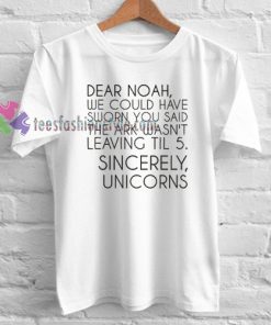 Dear Noah Unicorn T-Shirt gift