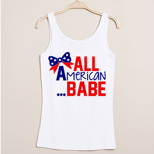 All American Babe independence day tanktop gift