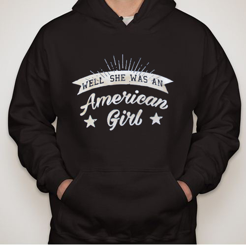 American girl independence day hoodie gift