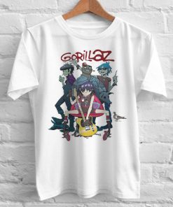 Gorillaz Alertnative Pop Punk Rock tshirt gift