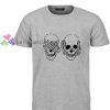 Hear see no evil skull Tshirt gift