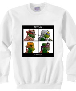 gorillaz turtles krang days sweater gift