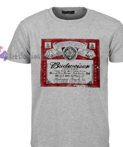 Budweiser lager beer label Tshirt gift