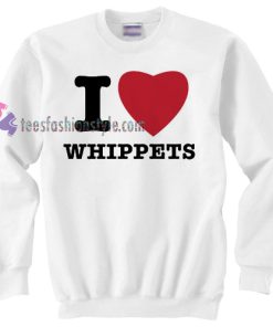 I Heart Whippets sweater gift
