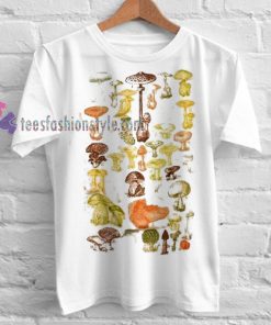 Mushrooms Of the World Tshirt gift cool tee shirts