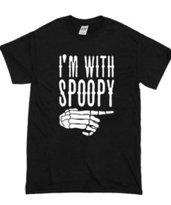 I’m With Spoopy T Shirt gift