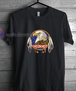 Eagle and dreamcatcher t shirt