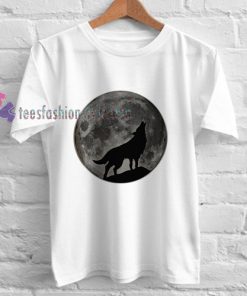 Wolf and Moon t shirt