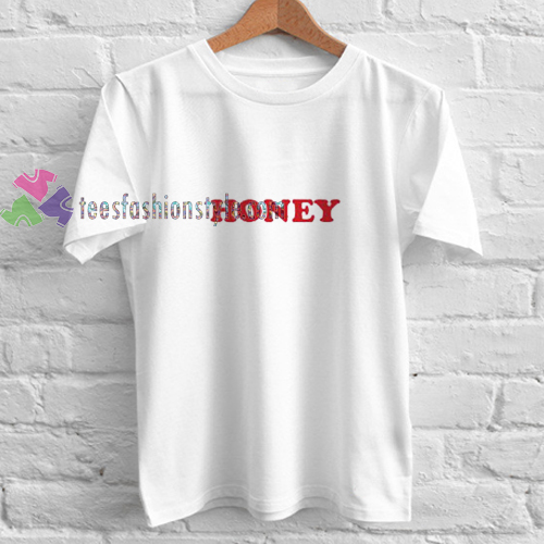 honey red font t shirt
