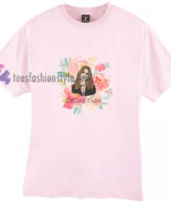 Celine Dion Floral t shirt