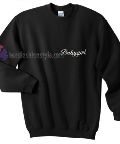 Babygirl Font Black Sweatshirt