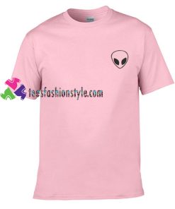 Light Pink Alien T Shirt gift tees unisex adult cool tee shirts