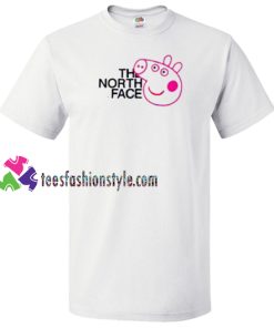 The North Face X Pig Peppa Parody T Shirt gift tees unisex adult cool tee shirts