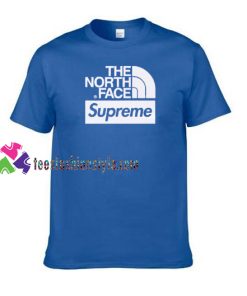 The North Face X Supreme Logo T shirt gift tees unisex adult cool tee shirts