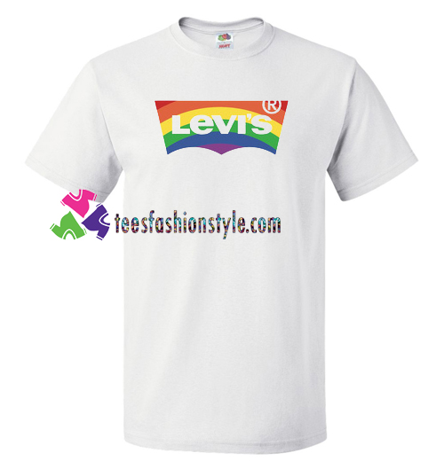 levis t shirt rainbow