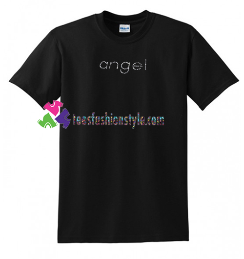 Angel Font T Shirt gift tees unisex adult cool tee shirts