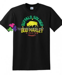Buffalo Soldier Bob Marley T Shirt gift tees unisex adult cool tee shirts