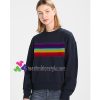 Rainbow Striped Sweatshirt Gift sweater adult unisex cool tee shirts