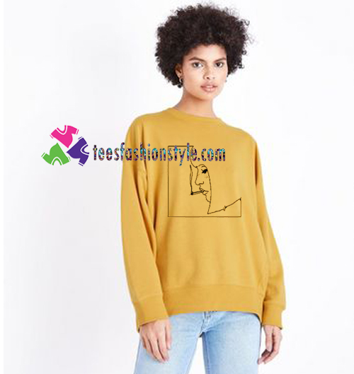 Smoking Girl Sweatshirt Gift sweater adult unisex cool tee shirts