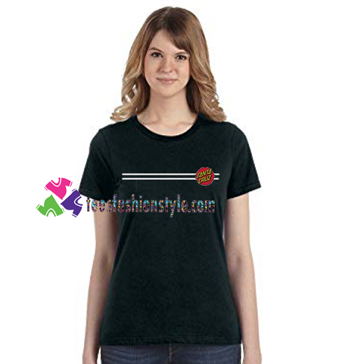Striped Santa Cruz T Shirt gift tees unisex adult cool tee shirts