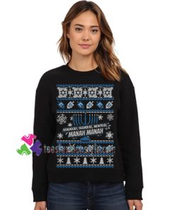 Hanukkah Yarmulke Menorah Manah Manah Sweatshirt Gift sweater adult unisex cool tee shirts