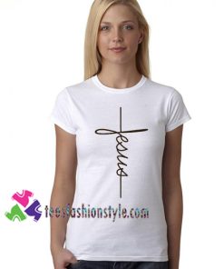 Jesus T Shirt, Christian Shirt, Vertical Cross Shirt gift tees unisex adult cool tee shirts