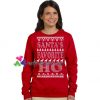 Santa's Favorite HO Sweatshirt Naughty Santa Sweatshirt Gift sweater adult unisex cool tee shirts