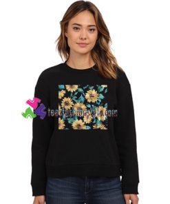 Sun Flowers Print Sweatshirt Gift sweater adult unisex cool tee shirts