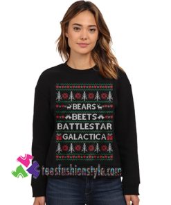 The Office tv Show Sweatshirt Christmas Sweater Bears Beets Sweatshirt Gift sweater adult unisex cool tee shirts