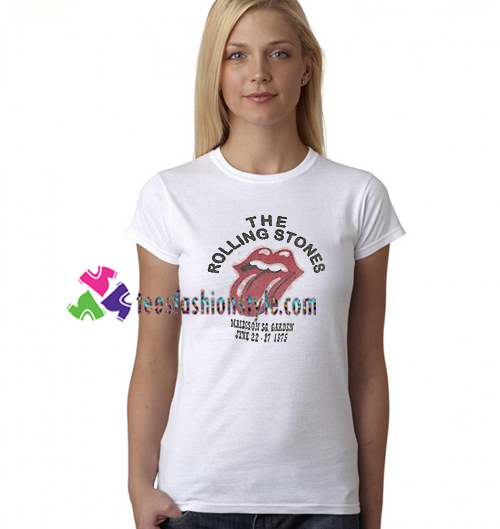 The Rolling Stones Madison 1975 T Shirt gift tees unisex adult cool tee shirts