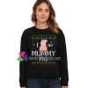 Ugly Christmas Party Sweatshirt, Peppa Pig Sweatshirt, Mummy Pig Sweatshirt Gift sweater adult unisex cool tee shirts