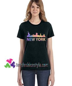 New York City Skyline Rainbow Style Gift, Unisex