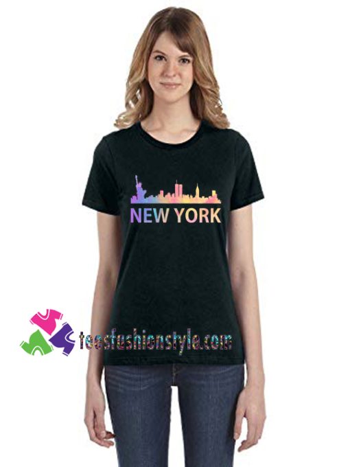 New York City Skyline Rainbow Style Gift, Unisex