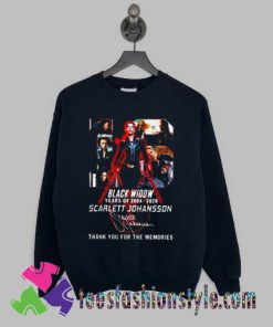 Black Widow 2020 thank you for the memories Sweatshirts