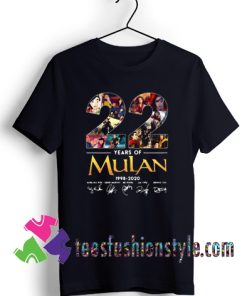 22 years of Mulan Movie 1998-2020 signatures T shirt For Unisex