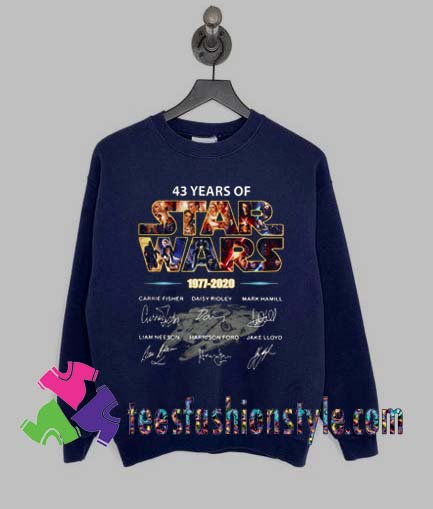 Star Wars 1977 2020 signature Sweatshirts