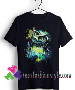 Owl Watercolor T shirt For Unisex By Teesfashionstyle.com