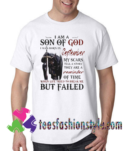 Templar Knight I Am Son Of God I was Born In September T shirt For Unisex