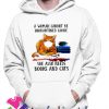 A woman cannot be quarantined alone she also needs books and cats Unisex Hoodie