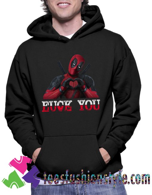 Deadpool Love You Comedy Unisex Hoodie By Teesfashionstyle.com