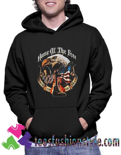 Eagle Home Of The Free American Unisex Hoodie