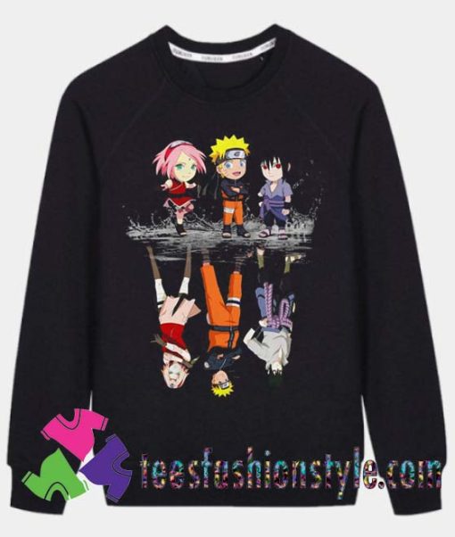 Naruto Uchiha Sasuke Sakura water mirror Sweatshirts