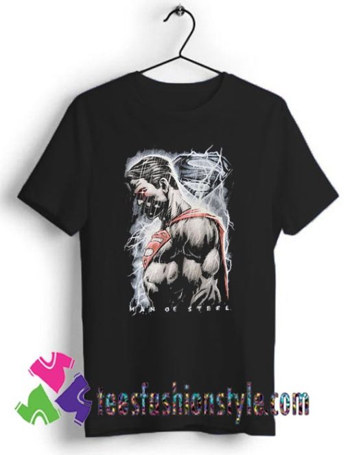 Superman Man of Steel Movie Action T shirt For Unisex