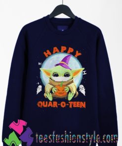Baby yoda hug Pumpkin Halloween Sweatshirts