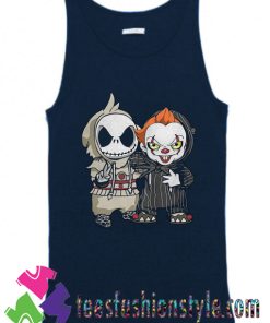 Cute Jack Skellington And Pennywise Tank Top