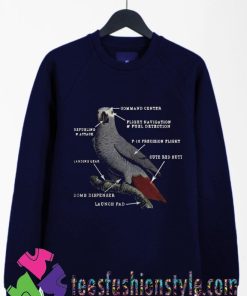 Parrot Anatomy Ladies Sweatshirts By Teesfashionstyle.com