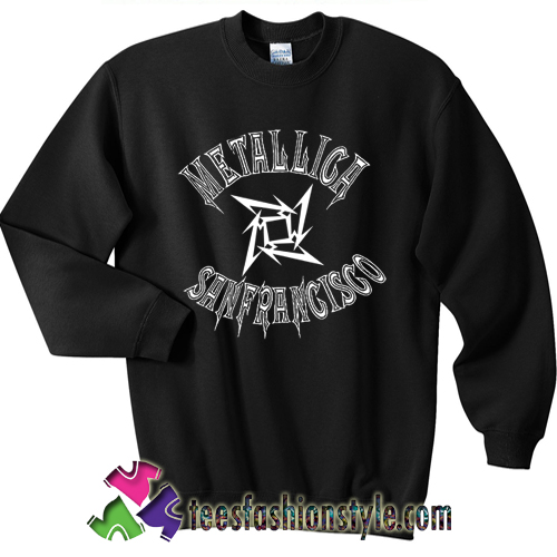 Metallica sanfrancisco basketball sweatshirt